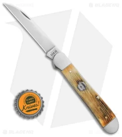 Case Copperhead Pocket Knife Burnt Cream Bone Barnboard Jig (3" Polish) 36727 -Knives And Tools Case Copperhead Knife Burnt Cream Bone Barnboard Jigged BHQ 138450 td size