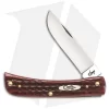 Case Cutlery Pocket Worn Sod Buster Jr. Traditional Knife 3.625" Red Bone 10304