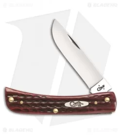 Case Cutlery Pocket Worn Sod Buster Jr. Traditional Knife 3.625" Red Bone 10304