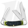 Case Knives Sowbelly Pocket Knife 3.875" Olive Green Russell Bone (TB6339 SS)