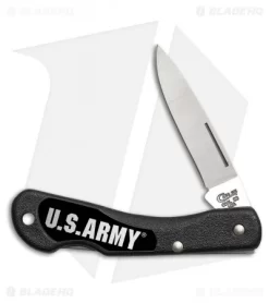 Case US Army Mini Blackhorn Lockback Knife 3.125" Black Zytel (LT059L SS) 15010