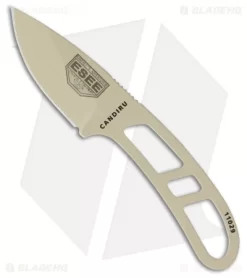ESEE Candiru Fixed Blade Neck Knife Kit W/Extras (2" Desert Tan)