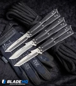 Emerson Commander Tactical Balisong Butterfly Knife Black G-10 (3.8" Stonewash) -Knives And Tools Emerson Commander Tactical Balisong Butterfly Knife Black G 10 BHQ80618 kp tactical web
