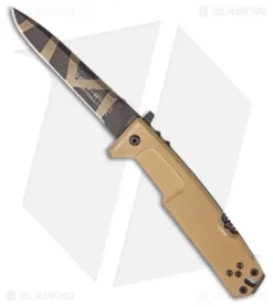 Extrema Ratio Nemesis Lock Back Knife Tan Aluminum (4.5" Tan Camo)
