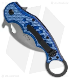 Fox Karambit Folding Knife Blue Twill G-10 (3" SW) 479BLTSW -Knives And Tools Fox Karambit Blue Twill G10 BHQ 138464 td spine