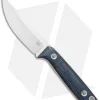 Fox Knives Perser FX-143 MB Fixed Blade Knife Black Micarta (3.9" Satin)