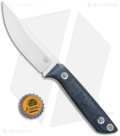 Fox Knives Perser FX-143 MB Fixed Blade Knife Black Micarta (3.9" Satin) -Knives And Tools Fox Knives Perser FX 143 MB Fixed Blade Black Micarta Satin BHQ 121756 jr bottlecap