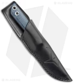 Fox Knives Perser FX-143 MB Fixed Blade Knife Black Micarta (3.9" Satin) -Knives And Tools Fox Knives Perser FX 143 MB Fixed Blade Black Micarta Satin BHQ 121756 jr sheath