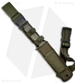 Fox Knives Spartan Fox Combat Fixed Blade Coyote Forprene (7.25" Black) SF-C01 -Knives And Tools Fox Knives Spartan Fox Combat Coyote Forprene Black SF C01 BHQ 47697 jr sheath