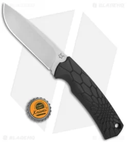 Fox Knives Vox Core Fixed Blade Knife Black (4.4" Stonewash) -Knives And Tools Fox Knives Vox Core Black SW 02FX733 BHQ 105752 jr bottlecap