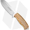Fox Knives Pachi Persian Hunter Fixed Blade Knife Olive Wood (4.5" Satin)