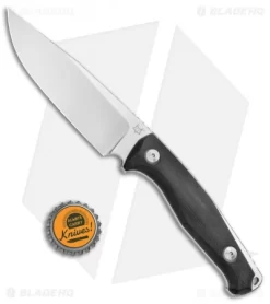 Fox Knives TUR Fixed Blade Knife Black G-10 (4.5" Satin) 02FX097 -Knives And Tools Fox Tur Fixed 02FX097 BHQ 69844 jr bottlecap