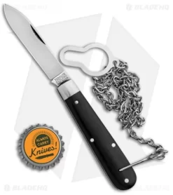 GEC #15 Tidoute Huckleberry Boy's Knife 3.375" Gabon Ebony Wood B&C -Knives And Tools GEC 15 Tidoute Huckleberry Boys Knife Gabon Ebony Wood B and C BHQ 86628 jr bottlecap