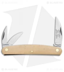 GEC #62 Farm And Field 3.875" Pocket Carver Knife Muslin Micarta