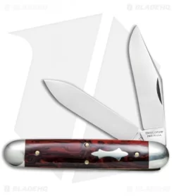 GEC #54 Tidioute Cutlery Big Jack Pocket Knife 4" Red River Acrylic 541217