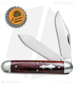 GEC #54 Tidioute Cutlery Big Jack Pocket Knife 4" Red River Acrylic 541217 -Knives And Tools GEC Tidioute Cutlery Big Jack Red River Acrylic 541217 BHQ 77694 jr bottlecap
