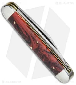 GEC #54 Tidioute Cutlery Big Jack Pocket Knife 4" Red River Acrylic 541217 -Knives And Tools GEC Tidioute Cutlery Big Jack Red River Acrylic 541217 BHQ 77694 jr side