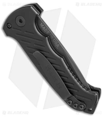 Gerber Auto 06 Automatic Knife S30V Drop Point (3.6" Black Serr) 0377 3 Gerber Auto 06 Automatic Knife S30V Drop Point (3.6" Black Serr) 0377 - Image 3