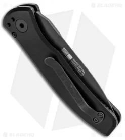 Gerber Empower Automatic Knife Black Armor Grip (3.25" Black) 30-001321 -Knives And Tools Gerber Empower Auto Black Armor Grip Black 30 001321 BHQ 81302 jr side