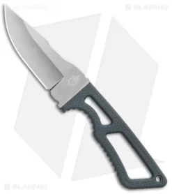 Gerber Ghostrike Fixed Blade Knife Gray Rubber (3.25" Stonewash BDZ-1)