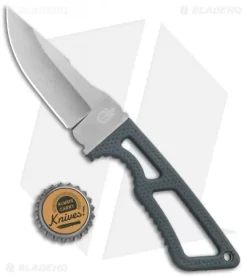 Gerber Ghostrike Fixed Blade Knife Gray Rubber (3.25" Stonewash BDZ-1) -Knives And Tools Gerber Ghostrike Fixed Gray Rubber SW 30 001424 BHQ 90689 jr bottlecap