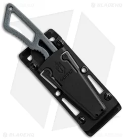 Gerber Ghostrike Fixed Blade Knife Gray Rubber (3.25" Stonewash BDZ-1) -Knives And Tools Gerber Ghostrike Fixed Gray Rubber SW 30 001424 BHQ 90689 jr sheath