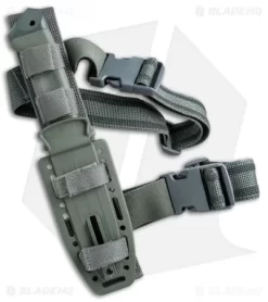 Gerber LMF II ASEK Combat Fixed Blade Combat OD Green (4.8" Black Serr) 1627 -Knives And Tools Gerber LMF II Infantity Combat Combat OD Green Black Serr GER22 01627G BHQ 72470 jr sheath