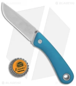 Gerber Spine Fixed Blade Knife Cyan Blue (3.75 Stonewash) 30-001498 -Knives And Tools Gerber Spine Cyan Blue SW BHQ 81306 er bottlecap