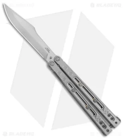 Heed Industries SeaKnight Balisong Butterfly Knife Satin Titanium (4.6" Satin)