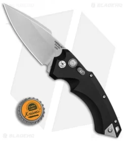 Hogue Knives EX-A05 Spear Point Automatic Knife Black (3.5" Stonewash) 34530 -Knives And Tools Hogue Automatic Black spear point tumble BHQ 80668 er bottlecap
