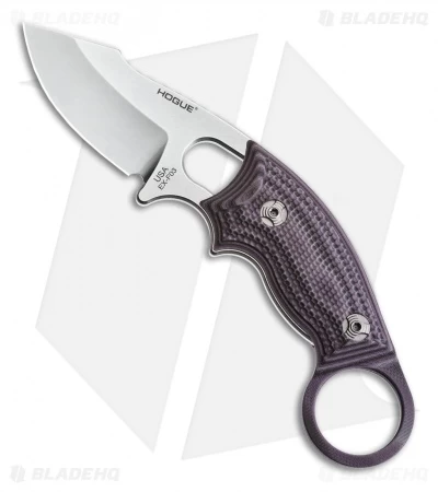 Hogue Knives EX-F03 Clip Point Karambit Knife Purple G-Mascus (2.25" SW) 35338 1 Hogue Knives EX-F03 Clip Point Karambit Knife Purple G-Mascus (2.25" SW) 35338