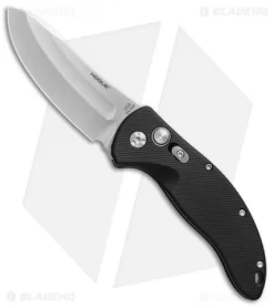 Hogue Knives EX-A04 Upswept Automatic Knife Matte Black (3.5" Tumbled)