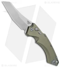 Hogue Knives EX-A05 Wharncliffe Automatic Knife OD Green (4" Stonewash) 34501