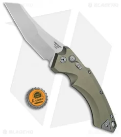 Hogue Knives EX-A05 Wharncliffe Automatic Knife OD Green (4" Stonewash) 34501 -Knives And Tools Hogue Knives EX A05 Wharncliffe 4in Auto OD Green SW 34501 BHQ 100445 jr bottlecap