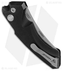 Hogue Knives EX-A05 Wharncliffe Automatic Knife Black (3.5" Stonewash) 34520 6 Hogue Knives EX-A05 Wharncliffe Automatic Knife Black (3.5" Stonewash) 34520 -Knives And Tools Hogue Knives EX A05 Wharncliffe Auto Black SW 34520 BHQ 100447 jr side