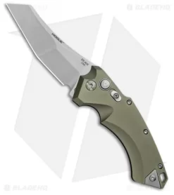 Hogue Knives EX-A05 Wharncliffe Automatic Knife OD Green (3.5" Stonewash) 34521