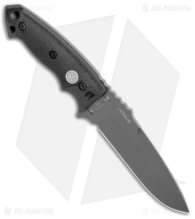 Hogue Knives EX-F01 Tactical Fixed Blade Knife Black G-10 Sig (5.5" Gray) 2 Hogue Knives EX-F01 Tactical Fixed Blade Knife Black G-10 Sig (5.5" Gray) - Image 2