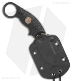 Hogue Knives EX-F03 Hawkbill Karambit Knife Tactical Black (2.25" FDE) 37320 -Knives And Tools Hogue Knives EX F03 Hawkbill Karambit Knife Emperor Scorpion 2.25 FDE 37320 BHQ 118613 LS Sheath2