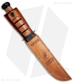 Ka-Bar Bowie USMC Operation Iraqi Freedom Fixed Blade Knife (7" Black) 9128 -Knives And Tools Ka Bar USMC Operation Iraqi Freedom Black 9128 BHQ 55117 jr sheath