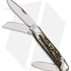 Katz Knives Stockman Drop Point Pocket Knife 3.6" Stag SDPS