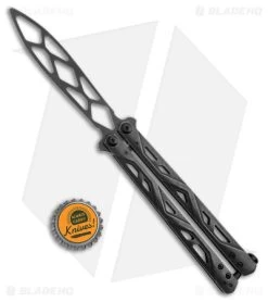Kershaw Balanza Butterfly Trainer Knife Black SW (4.25" Black SW) 4950TR -Knives And Tools Kershaw Balanza Knife Black SW BHQ 178512 jr bottlecap