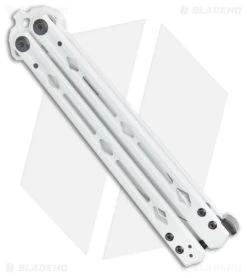 Kershaw Stormtrooper White Lucha Balisong Butterfly Knife (4.5" White) Blade HQ -Knives And Tools Kershaw Blade HQ Exclusive White Lucha Balisong Butterfly Knife White BHQ 179251 kc side 2
