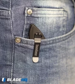 Kershaw Launch 1 Automatic Knife Blue Aluminum (3.4" BlackWash) 7100BLUBW -Knives And Tools Kershaw Launch 1 Automatic Knife Black Aluminum BlackWash 7100BW BHQ 27374 kp in pocket web