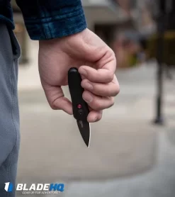 Kershaw Launch 4 CA Legal Automatic Knife Blue (1.9" Damascus) BHQ Exclusive -Knives And Tools Kershaw Launch 4 CA Legal Automatic Knife Black 7500BL BHQ 34416 lifestyle web