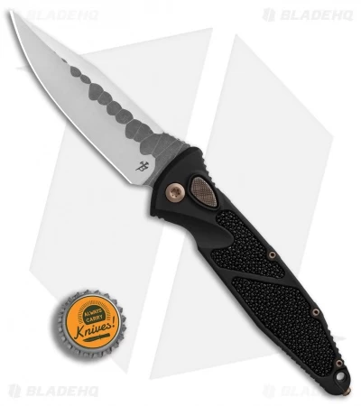 Marfione Custom Socom Elite Automatic Knife W/ Stingray Skin (4" Satin) 4 Marfione Custom Socom Elite Automatic Knife W/ Stingray Skin (4" Satin) - Image 4