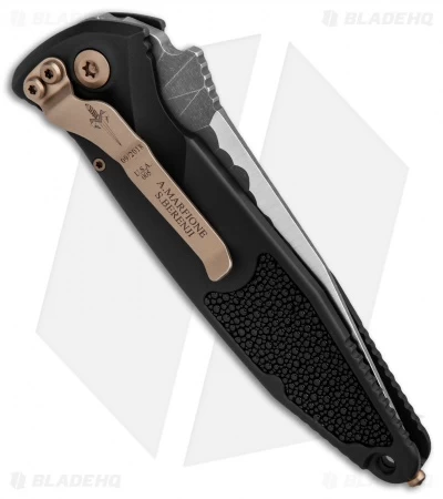 Marfione Custom Socom Elite Automatic Knife W/ Stingray Skin (4" Satin) 2 Marfione Custom Socom Elite Automatic Knife W/ Stingray Skin (4" Satin) - Image 2
