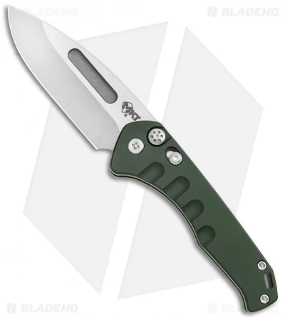 Medford Praetorian Swift Automatic Knife Green Aluminum (3.3" Tumbled) 1 Medford Praetorian Swift Automatic Knife Green Aluminum (3.3" Tumbled)