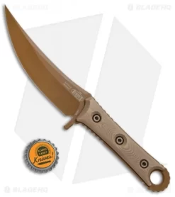 Microtech Borka SBK Fixed Blade Knife Tan G-10 (5" Tan PVD) 200-1PVDTN -Knives And Tools Microtech Borka SBK Tan G 10 Tan PVD 200 1PBVTN BHQ 73499 jr bottlecap