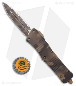Microtech Combat Troodon OTF Automatic Knife (3.8" Coyote Camo Full Serr) -Knives And Tools Microtech Combat Troodon OTF Auto Coyote Camo Full Serr BHQ 177341 jr bottlecap