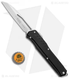 Microtech Cypher MK7 S/E OTF Automatic Knife Black (4" Stonewash) 241M-10 -Knives And Tools Microtech Cypher MK7 SE OTF Auto Black SW 241M 10 BHQ 87934 jr bottlecap 1